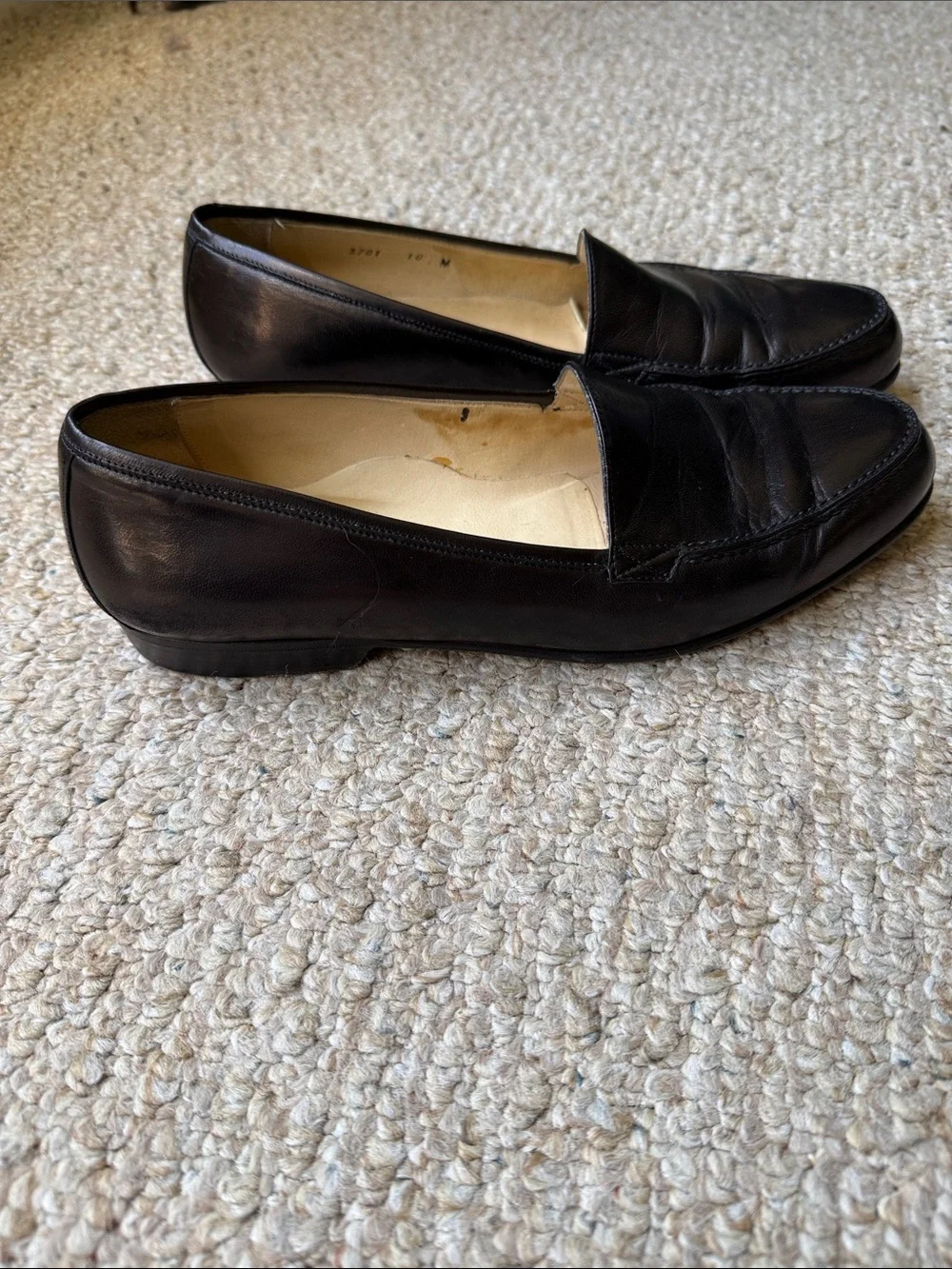BRAGANO by COLE HAAN Black Leather Slip-On Loafers Size 10 (Men’s)